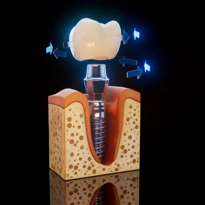 Natural-looking single tooth implant for seamless restoration